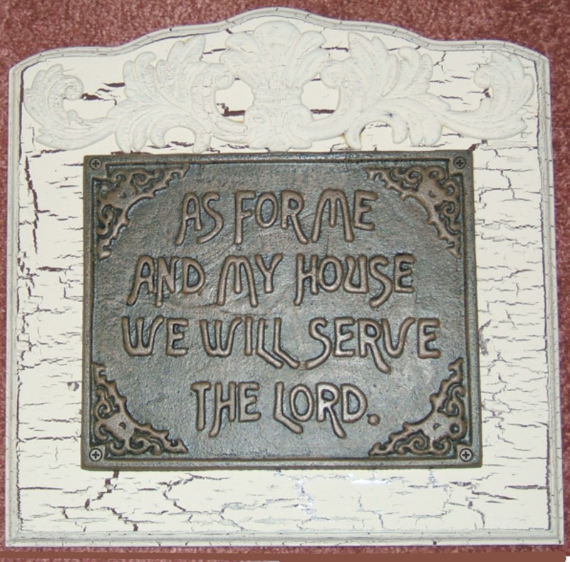 As for me Plaque